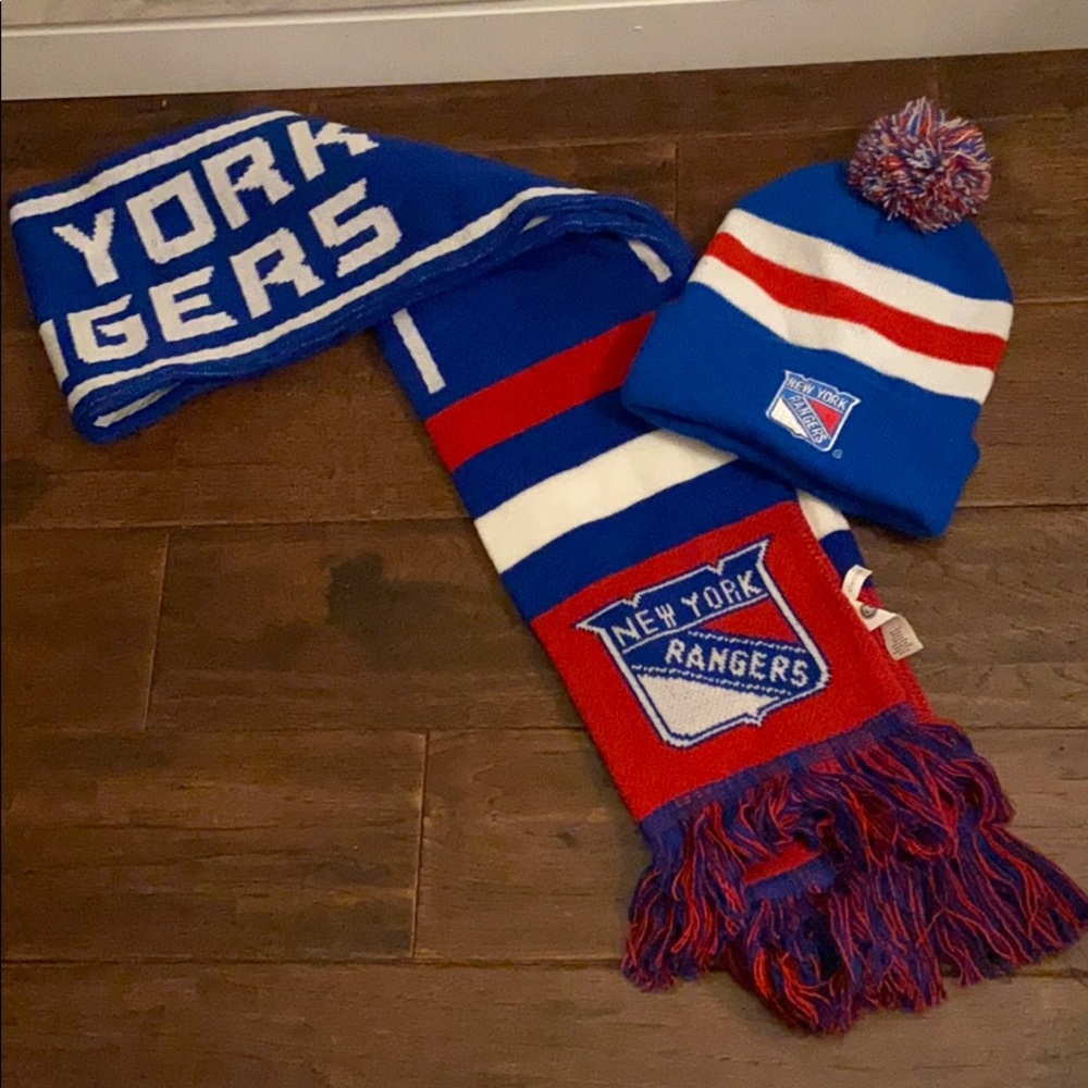 New York Rangers scarf & hat bundle